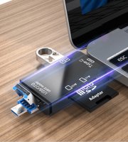  USB-C – USB-A čtečka karet pro microSD