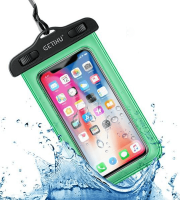 Vodotěsné pouzdro na telefon Zelené