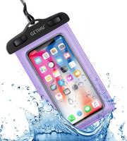 Vodotěsné pouzdro na telefon Fialové