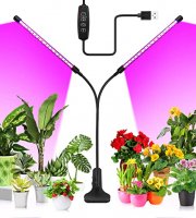 Dvouramenná LED lampa pro růst rostlin
