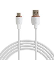Datový kabel - Type-C / USB-A - bílý - 1 m - 2,4A - 12 W