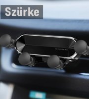 Držák na telefon na ventilační mřížku - Gravitační (podlouhlý) Šedý