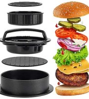 Plastový výrobník hamburgerů/karbanátků ~12,5 cm