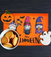 Halloween dekorace - podložka pod talíř - skřítek - 46 x 32,5 cm