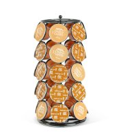 Kovový držák na kávové kapsle – na 35 kapslí Dolce Gusto – 165 x 165 x 320 mm – černý