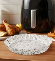 Papír na pečení do Air fryeru – pro vaření bez oleje – vzorovaný, kruh – 23 cm – 50 ks / balení