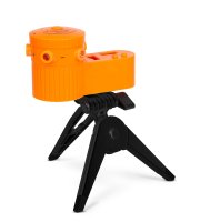 Mini laserová vodováha se stativem – 105 x 50 x 60 mm – 3 x AG13