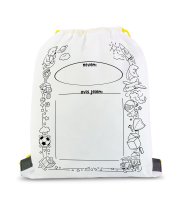 Vybarvovací vak na přezůvky – se 4 fixy – 33 x 27 cm