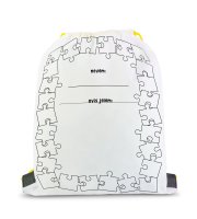 Vybarvovací vak na přezůvky – se 4 fixy – 33 x 27 cm