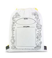 Vybarvovací vak na přezůvky – se 4 fixy – 33 x 27 cm