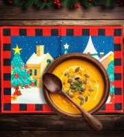 Vánoční prostírání - Mikuláš - 46 x 32 cm