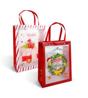 Vánoční dárková taška – 24 x 19,5 x 9,5 cm – 2 druhy