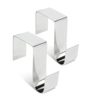 Držák na věnec / dveřní dekoraci – kov – 7 x 6,5 x 2 cm – 2 ks / balení