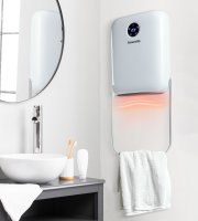 Nástěnný ohřívač s držákem na ručníky – 800/2000 W – 240 V – bílý