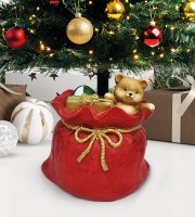 Stojan na vánoční stromek – pytel Santa Clause – umělý kámen – 41,5 x 31 x 42,5 cm