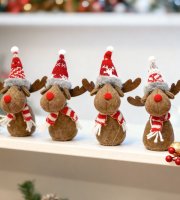 Vánoční skřítek - sob - 18 cm - 4 druhy