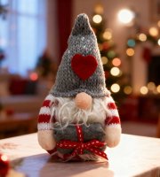 Skandinávský vánoční skřítek - 16 x 7 x 8 cm