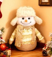 Vánoční dekorace - sněhulák - 20 cm