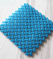 Protiskluzová předložka do koupelny - modrá