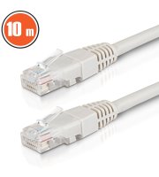 Patch kabel – UTP – CAT6 – CCA – 10 m – šedý