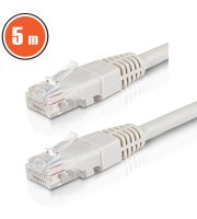 Patch kabel – UTP – CAT6 – CCA – 5 m – šedý