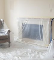 Ochranná fólie s maskovací páskou – 20 × 2,5 m – 7 µm