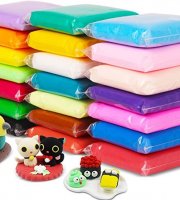 Barevná super inteligentní plastelína 6 ks se 3 nástroji na tvarování