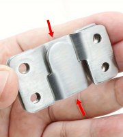 4dílná sada z nerezové oceli Z klip, kovový zapuštěný držák na obrazy – 4dílná sada z nerezové oceli Z klip, kovový zapuštěný držák na obrazy