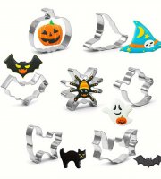 Halloweenská tematika nerezové ocelové vykrajovátka na pečivo
