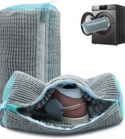 Chlupatý vláknitý sáček na praní obuvi