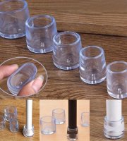 4 ks Silikonová židle čepička, podložka na nohy stolu