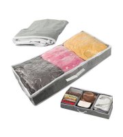 Úložný box šatníkový organizér na boty a ložní prádlo – velká velikost, se zipem