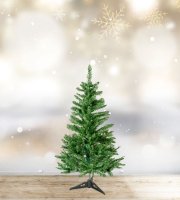 Umělý stromek - 90 cm - PVC - tmavě zelený