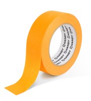Maskovací páska – na vodní bázi – 50 m x 24 mm – oranžová – venkovní použití, tepelně odolná
