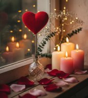 Zápichová dekorace – srdce – 60 x 12 x 3 cm