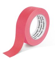 Maskovací páska – na vodní bázi – 50 m x 24 mm – růžová – exteriérová