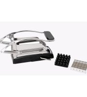 Nerezový kráječ na hranolky / brambory s plastovou základnou