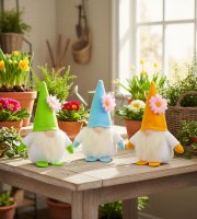 Textilní dekorace – skřítek – 15 cm – 3 druhy