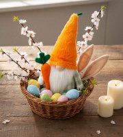 Textilní dekorace – skřítek – 25 cm