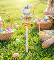 Velikonoční dekorace – zapichovací zajíček – 70 cm