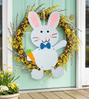 Velikonoční závěsná dekorace – králíček, filc