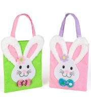 Velikonoční filcová taška – zajíček – 24 x 20 cm – 2 barvy