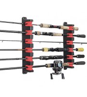 Nástěnný držák na rybářské pruty – se 6 otvory