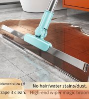 Magické koště, podlahový a okenní čistič s dvojitou škrabkou