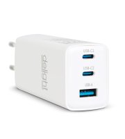 Síťový adaptér - USB-A 20W + Type-C PD45W s rychlým nabíjením - bílý