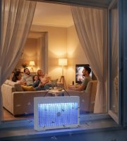 UV lapač hmyzu – Type-C – akumulátorový, zavěsitelný – bílý