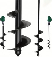 Spirálový zahradní vrták, nástavec na vrtačku