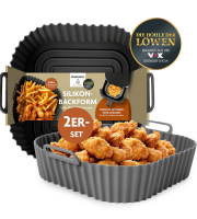 KitchBo AirFryer / Silikonová vložka do fritézy s horkým vzduchem 20*20 cm, 2 ks