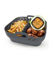 GOURMETmaxx Silikonová forma do horkovzdušné fritézy s oddělovačem 21*21*8 cm
