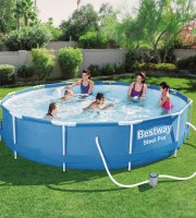 Bazén s pevnou stěnou s filtrací – 366 x 76 cm – 6473 l